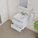 Alya Bath | Paterno 24" Modern Wall Mounted Bathroom Vanity in White Alya Bath - Vanities Alya Bath   