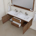 Alya Bath | Paterno 60" Double Modern Wall Mounted Bathroom Vanity in Rosewood Alya Bath - Vanities Alya Bath   