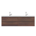 Alya Bath | Paterno 72" Modern Wall Mounted Bathroom Vanity in Rosewood Alya Bath - Vanities Alya Bath   