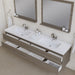 Alya Bath | Paterno 84" Modern Wall Mounted Bathroom Vanity in Gray Alya Bath - Vanities Alya Bath   