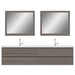 Alya Bath | Paterno 84" Modern Wall Mounted Bathroom Vanity in Gray Alya Bath - Vanities Alya Bath   