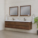 Alya Bath | Paterno 84" Modern Wall Mounted Bathroom Vanity in Rosewood Alya Bath - Vanities Alya Bath   