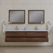 Alya Bath | Paterno 84" Modern Wall Mounted Bathroom Vanity in Rosewood Alya Bath - Vanities Alya Bath   