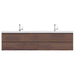 Alya Bath | Paterno 84" Modern Wall Mounted Bathroom Vanity in Rosewood Alya Bath - Vanities Alya Bath   