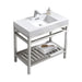 KubeBath | Cisco 36" Stainless Steel Console with Acrylic Sink - Chrome KubeBath - Vanities KubeBath   