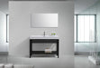 KubeBath | Cisco 48" Stainless Steel Console with Acrylic Sink - Matt Black KubeBath - Vanities KubeBath   