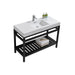 KubeBath | Cisco 48" Stainless Steel Console with Acrylic Sink - Matt Black KubeBath - Vanities KubeBath   