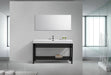 KubeBath | Cisco 60" Single Sink Stainless Steel Console with Acrylic Sink - Matt Black KubeBath - Vanities KubeBath   