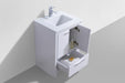 KubeBath | Dolce 24" High Gloss White Modern Bathroom Vanity with White Quartz Counter-Top KubeBath - Vanities KubeBath   
