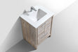 KubeBath | Dolce 24" Nature Wood Modern Bathroom Vanity with White Quartz Counter-Top KubeBath - Vanities KubeBath   