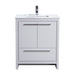 KubeBath | Dolce 30" High Gloss White Modern Bathroom Vanity with White Quartz Counter-Top KubeBath - Vanities KubeBath   