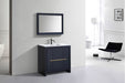 KubeBath | Dolce 36" Blue Modern Bathroom Vanity with White Quartz Counter-Top KubeBath - Vanities KubeBath   