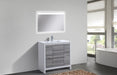 KubeBath | Dolce 36" Ash Gray Modern Bathroom Vanity with White Quartz Counter-Top KubeBath - Vanities KubeBath   