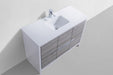 KubeBath | Dolce 48" Ash Gray Modern Bathroom Vanity with White Quartz Counter-Top KubeBath - Vanities KubeBath   