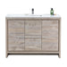 KubeBath | Dolce 48" Nature Wood Modern Bathroom Vanity with White Quartz Counter-Top KubeBath - Vanities KubeBath   