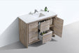 KubeBath | Dolce 48" Nature Wood Modern Bathroom Vanity with White Quartz Counter-Top KubeBath - Vanities KubeBath   