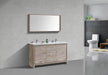 KubeBath | Dolce 60" Double Sink Nature Wood Modern Bathroom Vanity with White Quartz Counter-Top KubeBath - Vanities KubeBath   