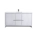 KubeBath | Dolce 60" High Gloss White Modern Bathroom Vanity with White Quartz Counter-Top KubeBath - Vanities KubeBath   