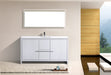 KubeBath | Dolce 60" High Gloss White Modern Bathroom Vanity with White Quartz Counter-Top KubeBath - Vanities KubeBath   