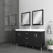 Alya Bath | Ripley 60" Black Double vanity with Sink (Free Standing) Alya Bath - Vanities Alya Bath   