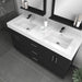 Alya Bath | Ripley 60" Black Double vanity with Sink (Free Standing) Alya Bath - Vanities Alya Bath   