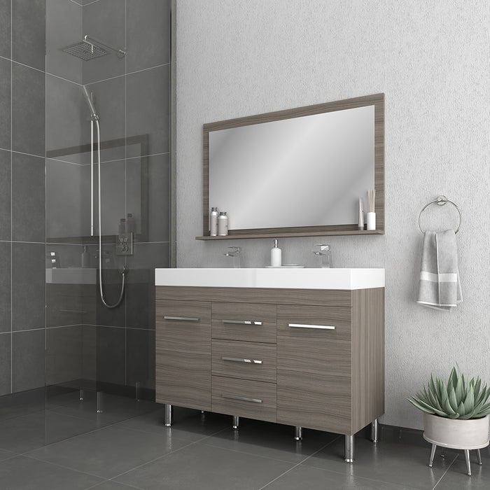 Alya Bath | Ripley 48" Gray Double Vanity with Sink (Free Standing) Alya Bath - Vanities Alya Bath   