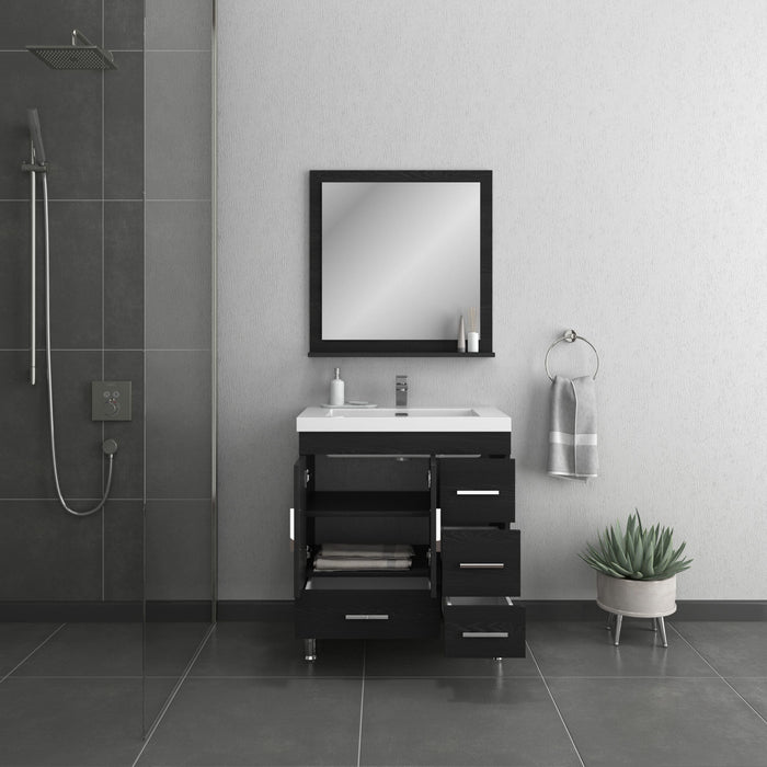 Alya Bath | Ripley 30" Black Vanity with Sink (Free Standing) Alya Bath - Vanities Alya Bath   