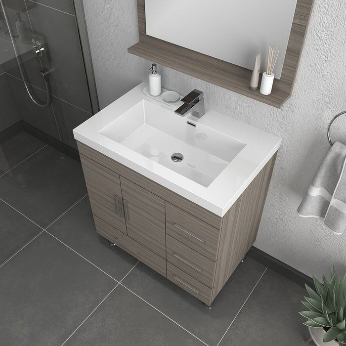 Alya Bath | Ripley 30" Gray Vanity with Sink (Free Standing) Alya Bath - Vanities Alya Bath   