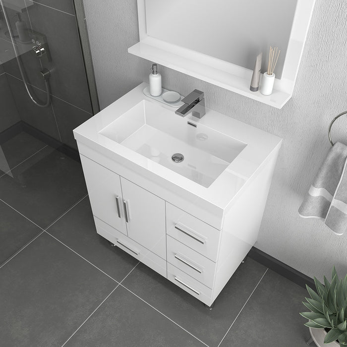 Alya Bath | Ripley 30" White Vanity with Sink (Free Standing) Alya Bath - Vanities Alya Bath   