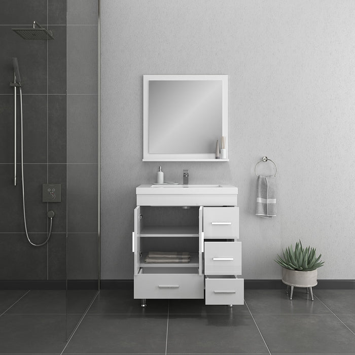 Alya Bath | Ripley 30" White Vanity with Sink (Free Standing) Alya Bath - Vanities Alya Bath   