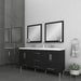 Alya Bath | Ripley 72" Black Double Vanity with Sink (Free Standing) Alya Bath - Vanities Alya Bath   