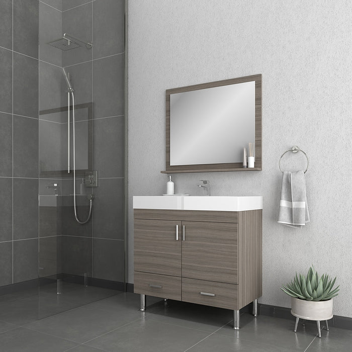 Alya Bath | Ripley 36" Gray Vanity with Sink (Free Standing) Alya Bath - Vanities Alya Bath   