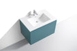 KubeBath | Balli 32'' Wall Mount Modern Bathroom Vanity in Teal Green Finish KubeBath - Vanities KubeBath   