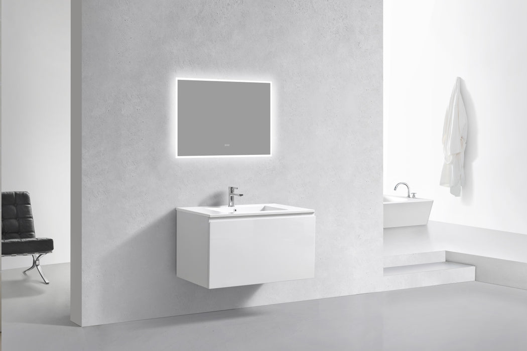 KubeBath | Balli 36'' Wall Mount Modern Bathroom Vanity in Gloss White Finish KubeBath - Vanities KubeBath   