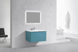 KubeBath | Balli 36'' Wall Mount Modern Bathroom Vanity in Teal Green Finish KubeBath - Vanities KubeBath   