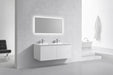 KubeBath | Balli 48'' Double SinkWall Mount Modern Bathroom Vanity in Gloss White Finish KubeBath - Vanities KubeBath   