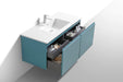 KubeBath | Balli 48'' Single Sink Wall Mount Modern Bathroom Vanity in Teal Green Finish KubeBath - Vanities KubeBath   