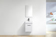 KubeBath | Bliss 16" High Gloss White Wall Mount Modern Bathroom Vanity KubeBath - Vanities KubeBath   