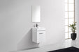 KubeBath | Bliss 16" High Gloss White Wall Mount Modern Bathroom Vanity KubeBath - Vanities KubeBath   