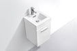 KubeBath | Bliss 16" High Gloss White Wall Mount Modern Bathroom Vanity KubeBath - Vanities KubeBath   