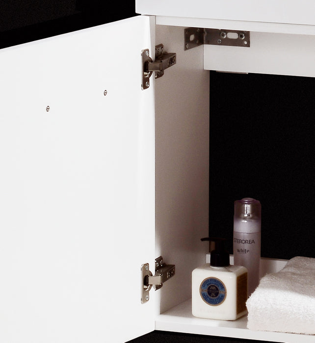 KubeBath | Bliss 18" High Gloss White Wall Mount Modern Bathroom Vanity KubeBath - Vanities KubeBath   