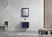 KubeBath | Bliss 24" Blue Wall Mount Modern Bathroom Vanity KubeBath - Vanities KubeBath   