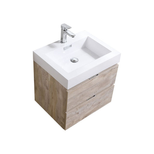 KubeBath | Bliss 24" Nature Wood Wall Mount Modern Bathroom Vanity KubeBath - Vanities KubeBath   