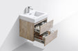 KubeBath | Bliss 24" Nature Wood Wall Mount Modern Bathroom Vanity KubeBath - Vanities KubeBath   