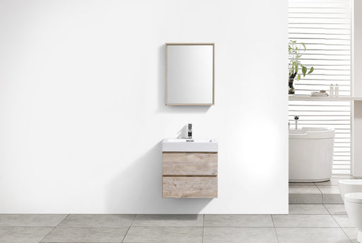 KubeBath | Bliss 24" Nature Wood Wall Mount Modern Bathroom Vanity KubeBath - Vanities KubeBath   