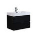 KubeBath | Bliss 30" Black Wall Mount Modern Bathroom Vanity KubeBath - Vanities KubeBath   