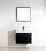 KubeBath | Bliss 30" Black Wall Mount Modern Bathroom Vanity KubeBath - Vanities KubeBath   