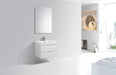 KubeBath | Bliss 30" High Gloss White Wall Mount Modern Bathroom Vanity KubeBath - Vanities KubeBath   