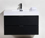 KubeBath | Bliss 36" Black Wall Mount Modern Bathroom Vanity KubeBath - Vanities KubeBath   