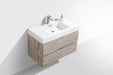KubeBath | Bliss 36" Nature Wood Wall Mount Modern Bathroom Vanity KubeBath - Vanities KubeBath   